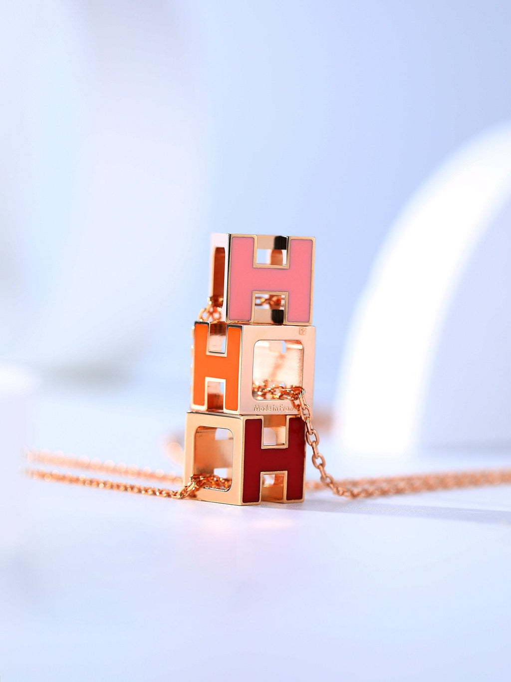 ¡®Jewelicorn¡¯H CAGE PINK GOLD NECKLACE