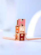 ¡®Jewelicorn¡¯H CAGE PINK GOLD NECKLACE