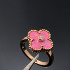 ¡®Jewelicorn¡¯CLOVER RHODONITE ROSE GOLD RING