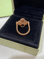 ¡®Jewelicorn¡¯CLOVER RIVERSIBLE ROSE GOLD RING