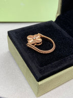 ¡®Jewelicorn¡¯CLOVER RIVERSIBLE ROSE GOLD RING