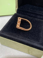 ¡®Jewelicorn¡¯CLOVER RIVERSIBLE ROSE GOLD RING