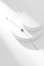 ¡®Jewelicorn¡¯CLOVER BRACELET MALACHITE 1 MOTIF