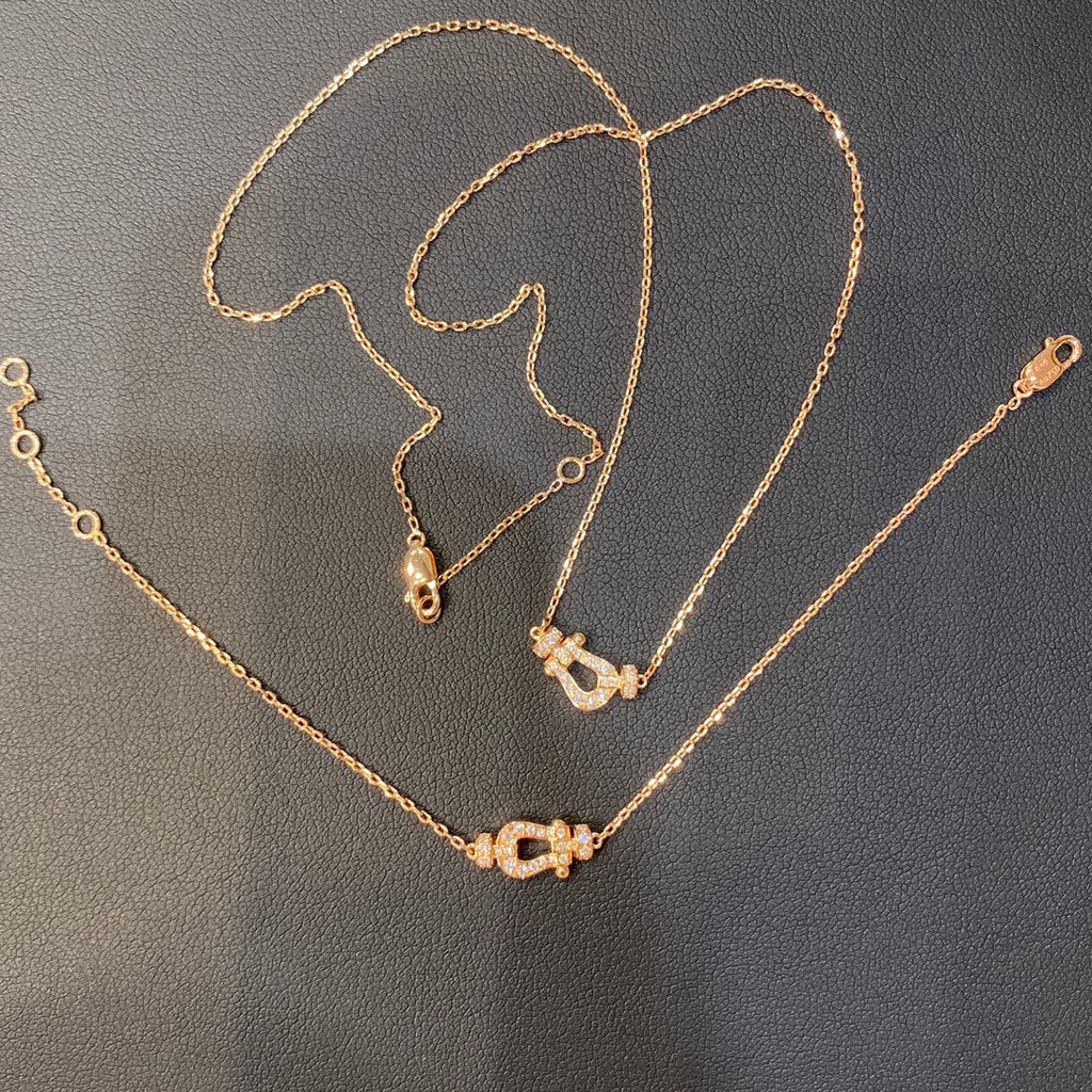 ¡®Jewelicorn¡¯FORCE 10 DIAMOND PINK GOLD NECKLACE MINI MODEL