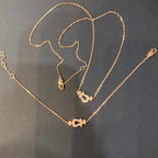 ¡®Jewelicorn¡¯FORCE 10 DIAMOND PINK GOLD NECKLACE MINI MODEL