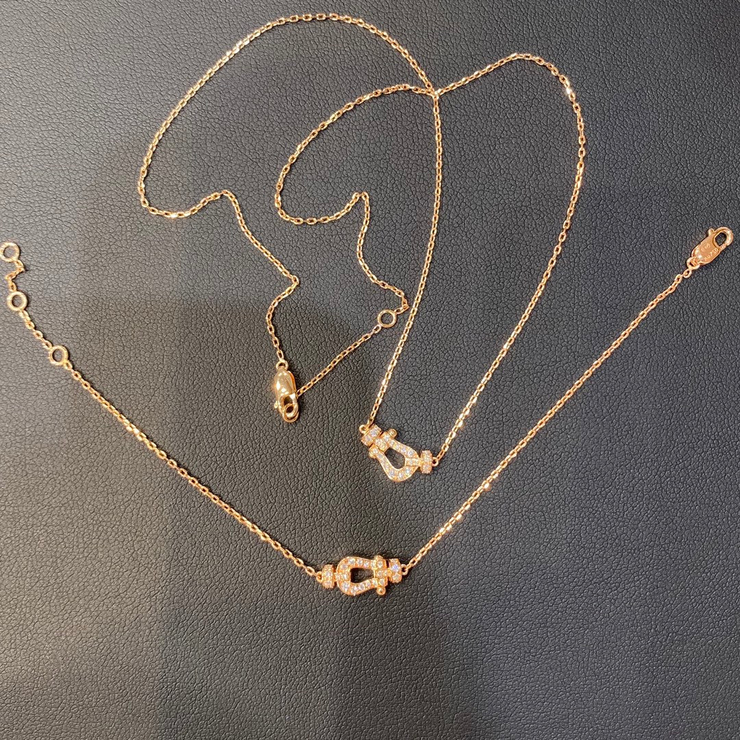 ¡®Jewelicorn¡¯FORCE 10 DIAMOND PINK GOLD NECKLACE MINI MODEL