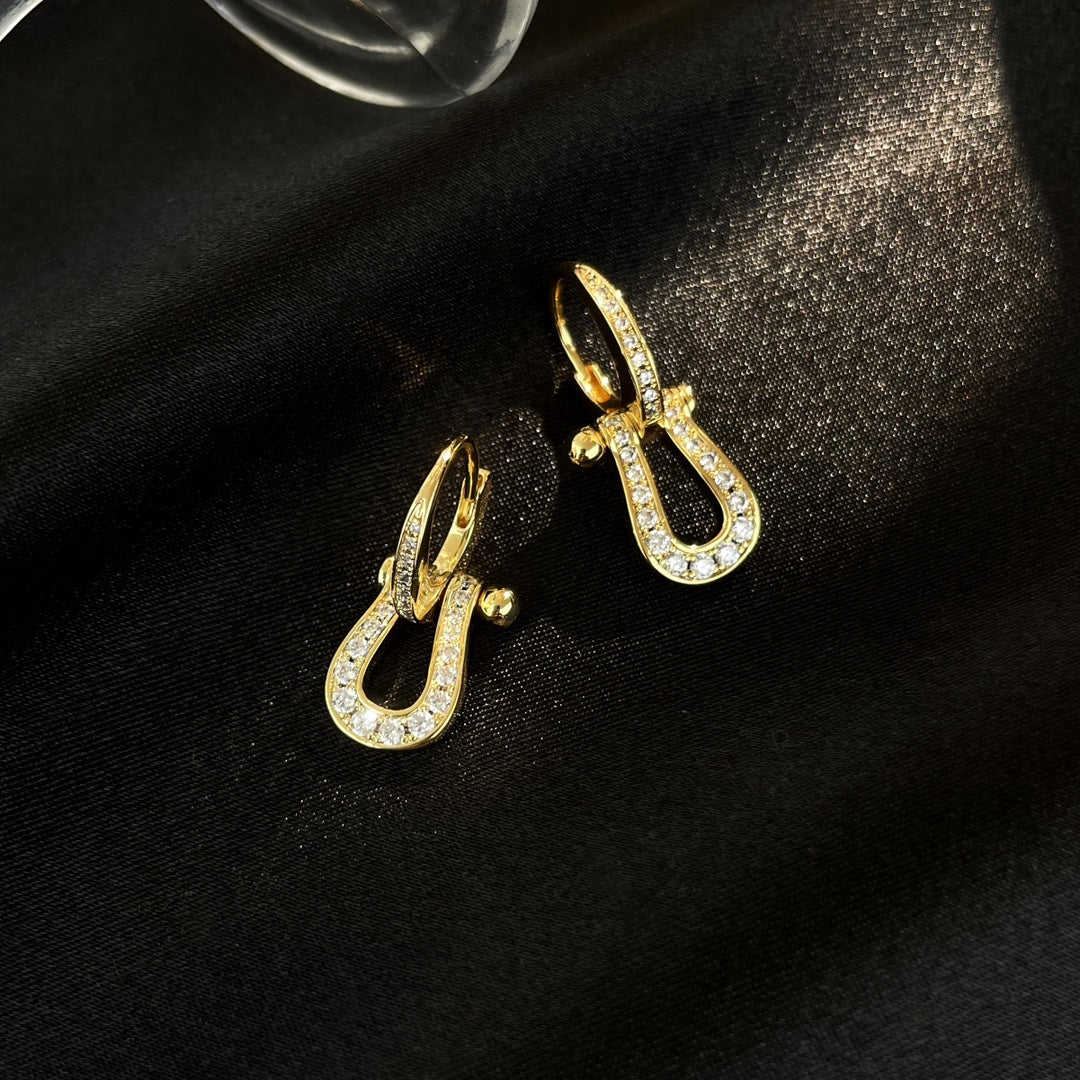 ¡®Jewelicorn¡¯FORCE 10 FULL DIAMOND DROP EARRINGS MEDIUM MODEL