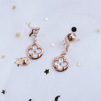 ¡®Jewelicorn¡¯STAR AND SUN PINK GOLD MOP DROP EARRINGS