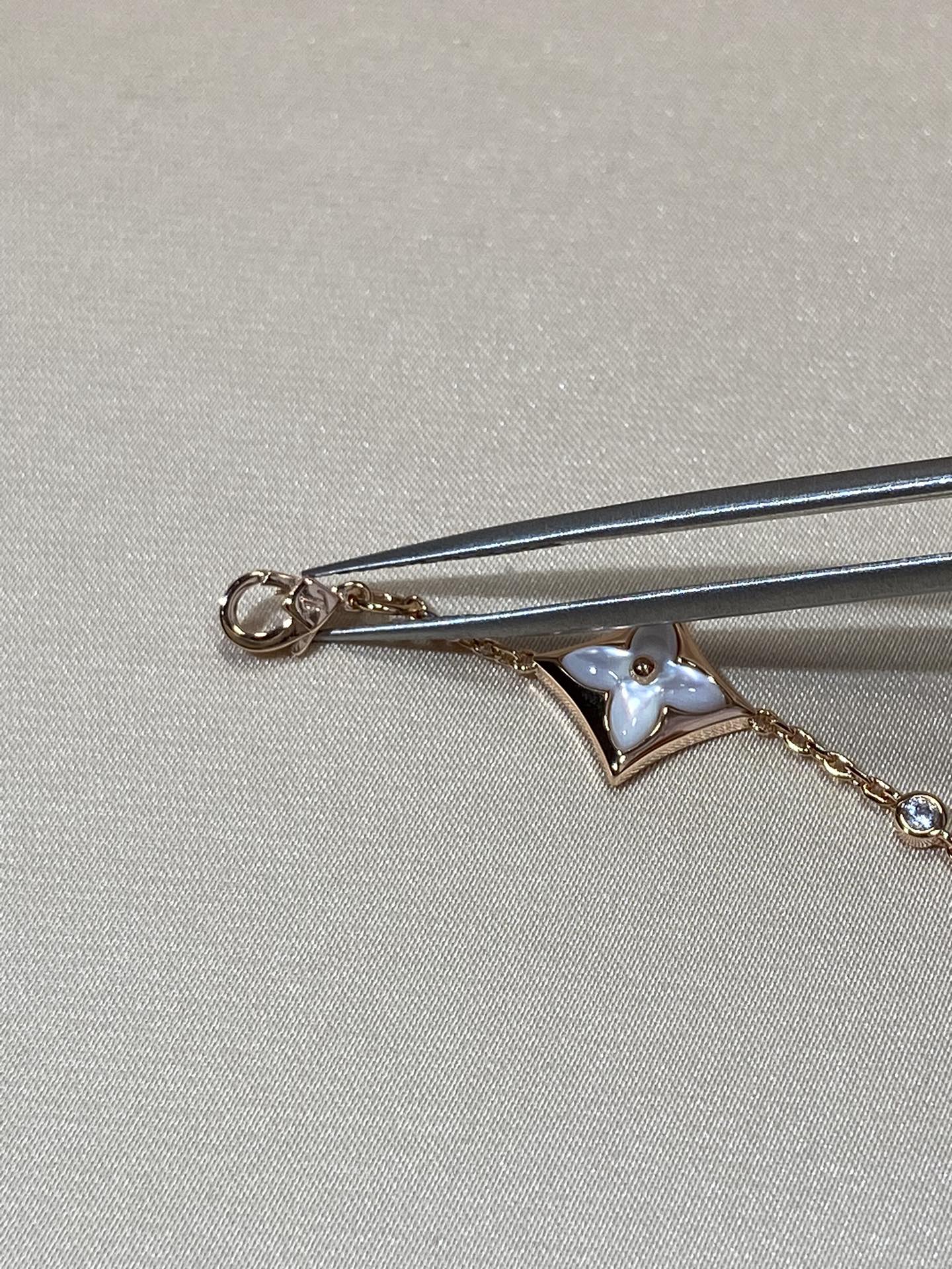 ¡®Jewelicorn¡¯STAR 4 MOTIF MOP DIAMOND PINK GOLD BRACELET