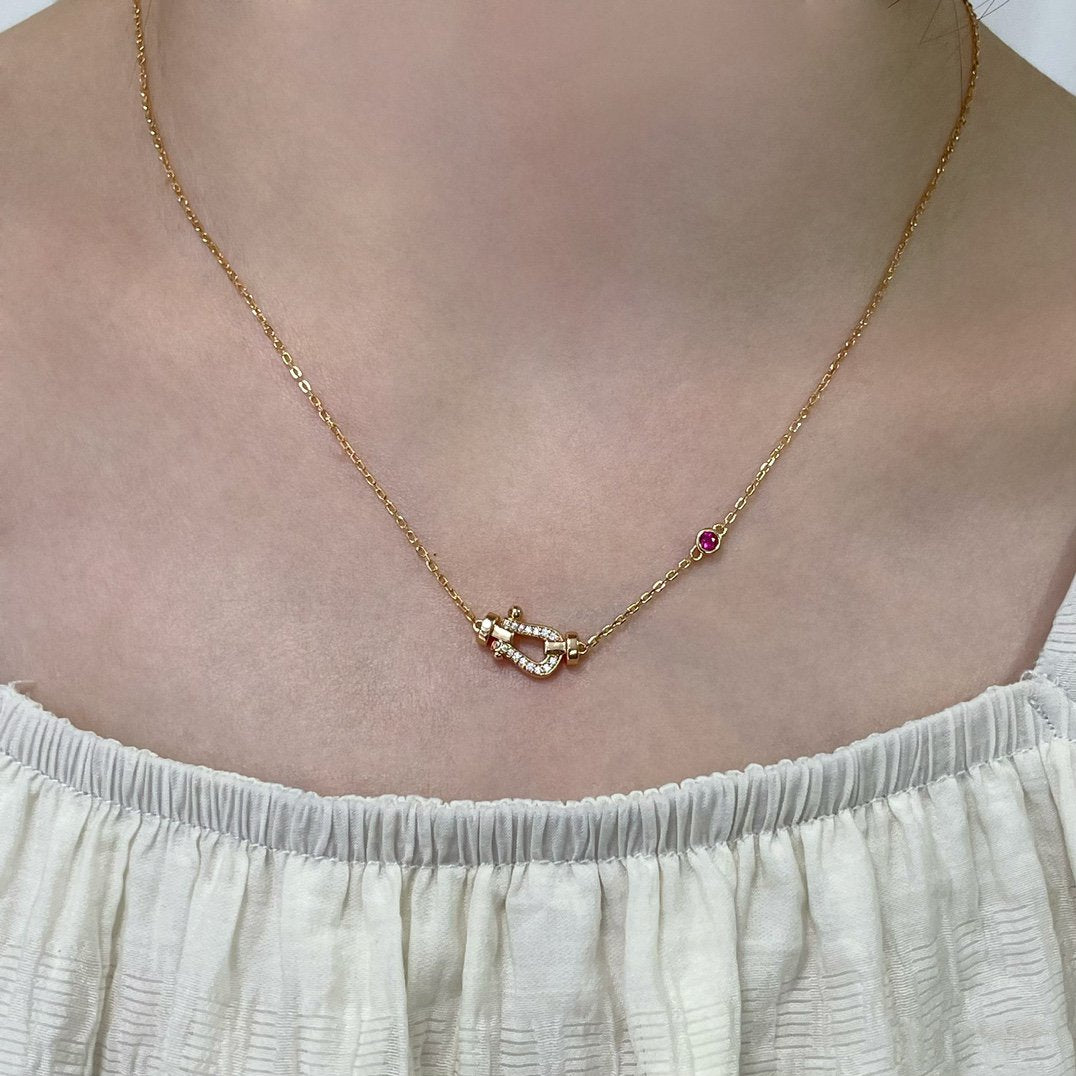 ¡®Jewelicorn¡¯FORCE 10 DIAMOND PINK GOLD NECKLACE