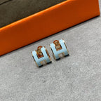 ¡®Jewelicorn¡¯POP H SKY BLUE STUD EARRINGS