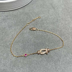 ¡®Jewelicorn¡¯FORCE 10 DIAMOND CHAIN LINK PINK GOLD BRACELET