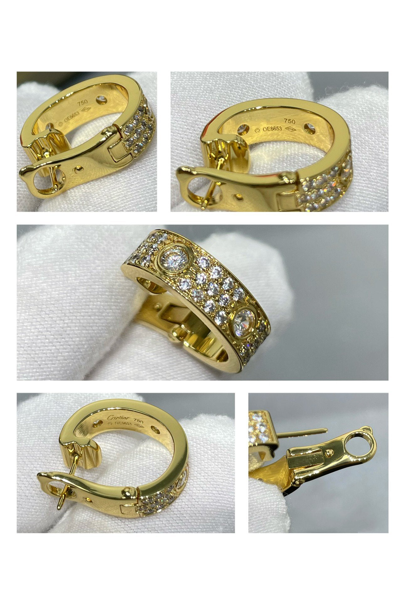 ¡®Jewelicorn¡¯LOVE 5.5MM DIAMOND PAVED EARRINGS