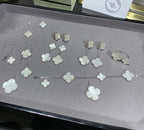 ¡®Jewelicorn¡¯CLOVER 5 MOTIF WHITE MOP SILVER BRACELET