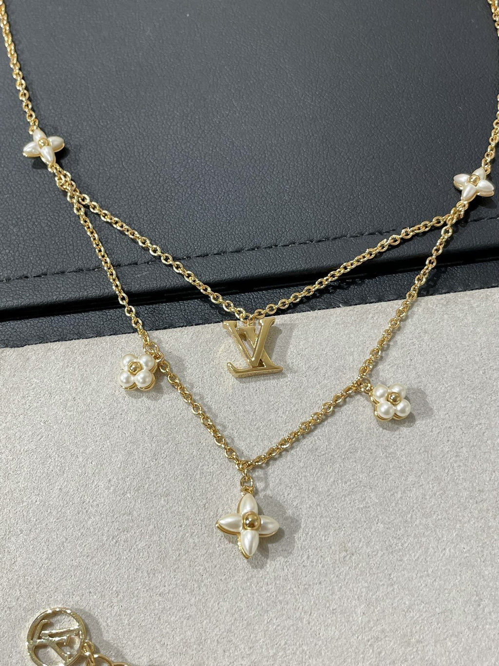 ¡®Jewelicorn¡¯FLOWERGRAM GOLD MOP DOUBLE ROW NECKLACE