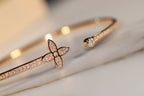 ¡®Jewelicorn¡¯IDYLLE GOLD OPEN BRACELET DIAMOND PAVED