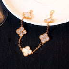 ¡®Jewelicorn¡¯CLOVER BRACELET 5 MOTIF WHITE MOP DIAMOND