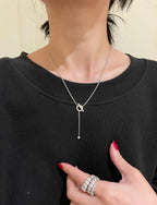 ¡®Jewelicorn¡¯FINESSE SILVER DIAMOND NECKLACE