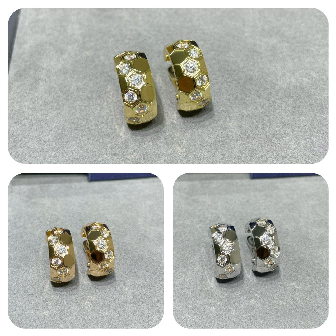 ¡®Jewelicorn¡¯BEE LOVE DIAMOND HOOP EARRINGS