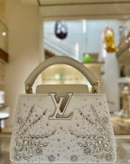 ONTHEGO 2025 NEW CLASSIC BLACK MINI HANDBAG WITH RHINESTONE EMBELLISHING