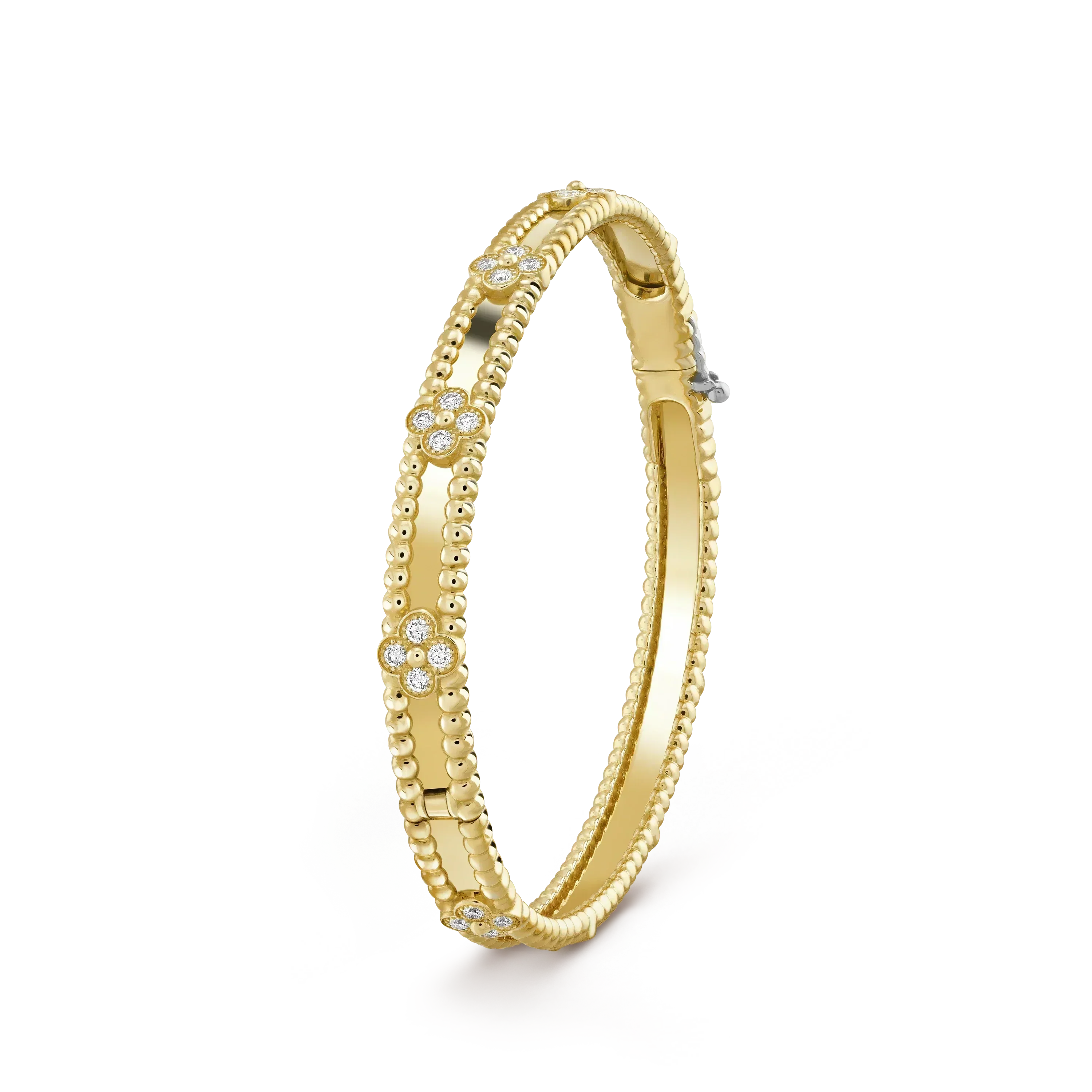 ¡®Jewelicorn¡¯CLOVER BRACELET 4MM DIAMONDS