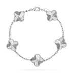 ¡®Jewelicorn¡¯CLOVER SILVER 5 MOTIFS BRACELET