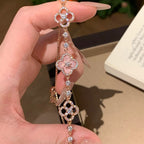 ¡®Jewelicorn¡¯CLOVER 5 MOTIF PINK BLUE RED WHITE BRACELET