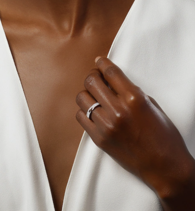 ¡®Jewelicorn¡¯ALLIANCE LIENS VIDENCE PAVED DIAMOND 4MM RING