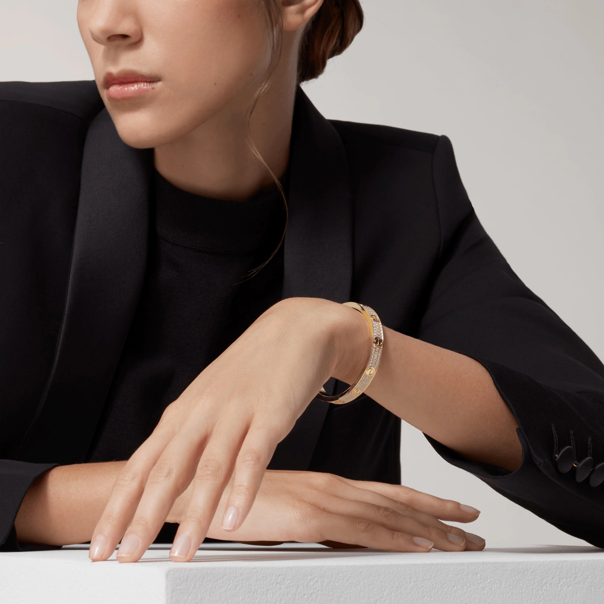 ¡®Jewelicorn¡¯LOVE BRACELET 6.1MM DIAMOND-PAVED