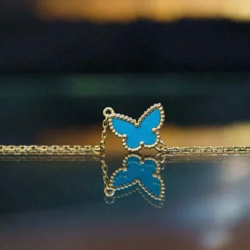 ¡®Jewelicorn¡¯BUTTERFLY TURQUOISE BUTTERFLY BRACELET