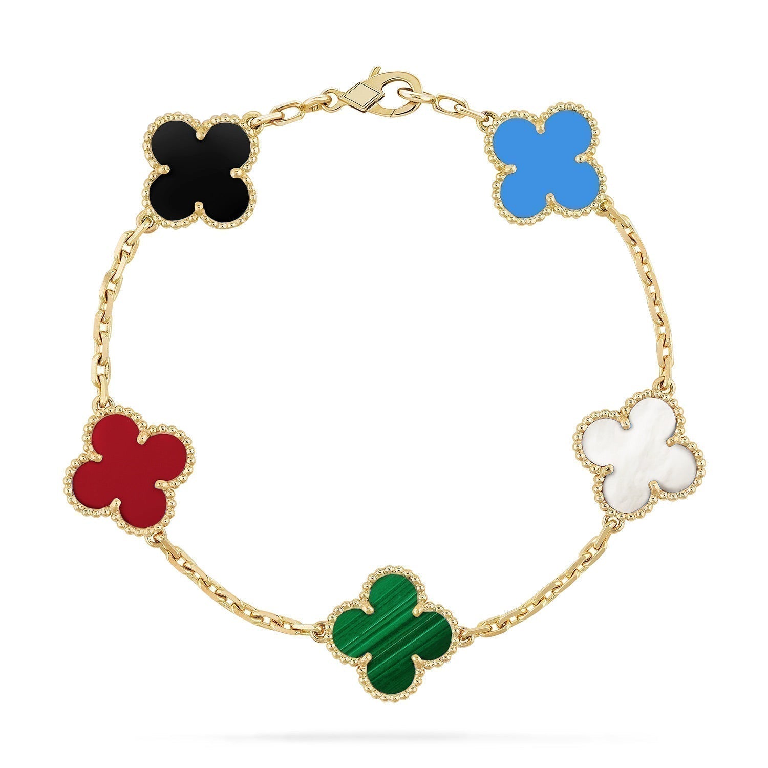 ¡®Jewelicorn¡¯CLOVER 5 MOTIFS MULTICOLOR  BRACELET
