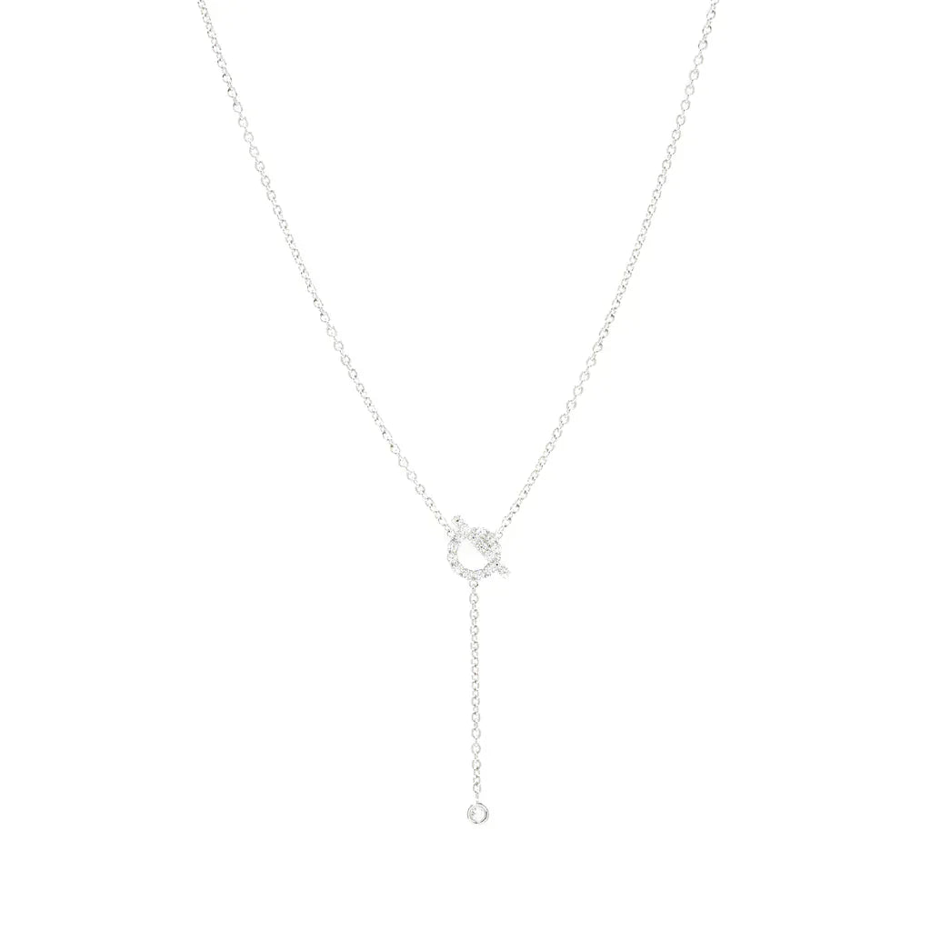 ¡®Jewelicorn¡¯FINESSE SILVER DIAMOND NECKLACE