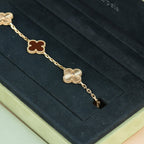 ¡®Jewelicorn¡¯CLOVER  5 MOTIFS CARNELIAN GOLD BRACELET