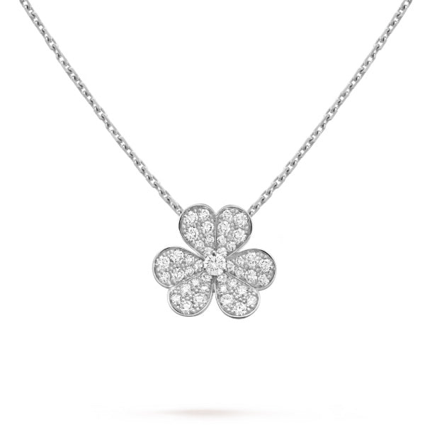 ¡®Jewelicorn¡¯CLOVER DIAMOND NECKLACE SILVER