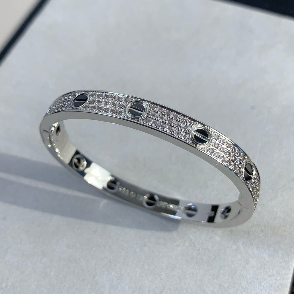 ¡®Jewelicorn¡¯LOVE BRACELET 6.1MM DIAMOND-PAVED CERAMIC