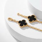 ¡®Jewelicorn¡¯CLOVER 10 MOTIFS ONYX NECKLACE