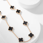 ¡®Jewelicorn¡¯CLOVER 10 MOTIFS ONYX NECKLACE
