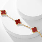 ¡®Jewelicorn¡¯CLOVER 10 MOTIFS CARNELIAN NECKLACE