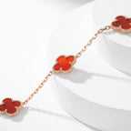 ¡®Jewelicorn¡¯CLOVER 10 MOTIFS CARNELIAN NECKLACE