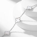 ¡®Jewelicorn¡¯CLOVER 10 MOTIFS WHITE MOTHER OF PEARL NECKLACE