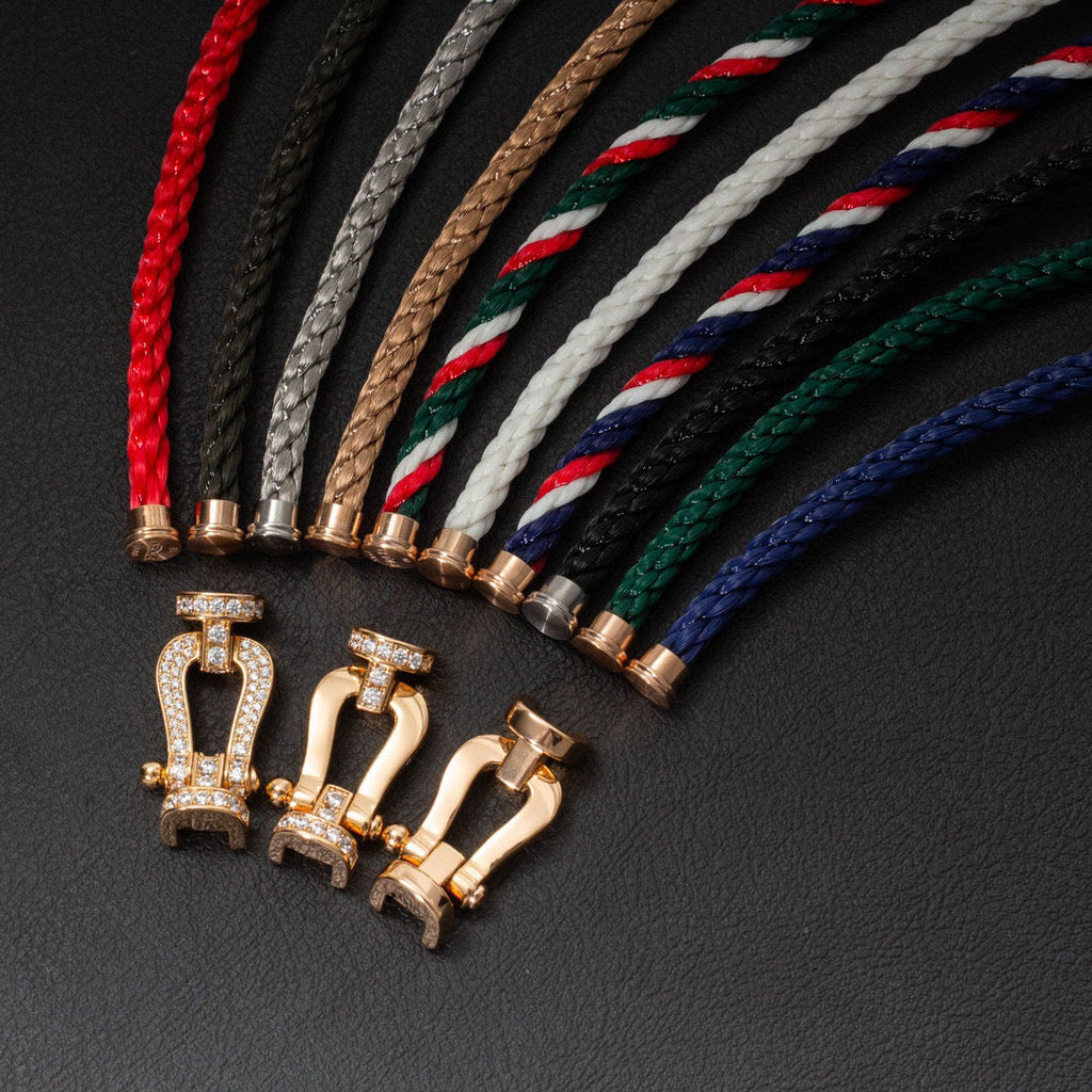 ¡®Jewelicorn¡¯FORCE LARGE HORSESHOE FULL DIAMOND BRACELET SILVER