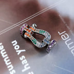 ¡®Jewelicorn¡¯FORCE LARGE HORSESHOE  COLORED DIAMOND BRACELET ROSE GOLD