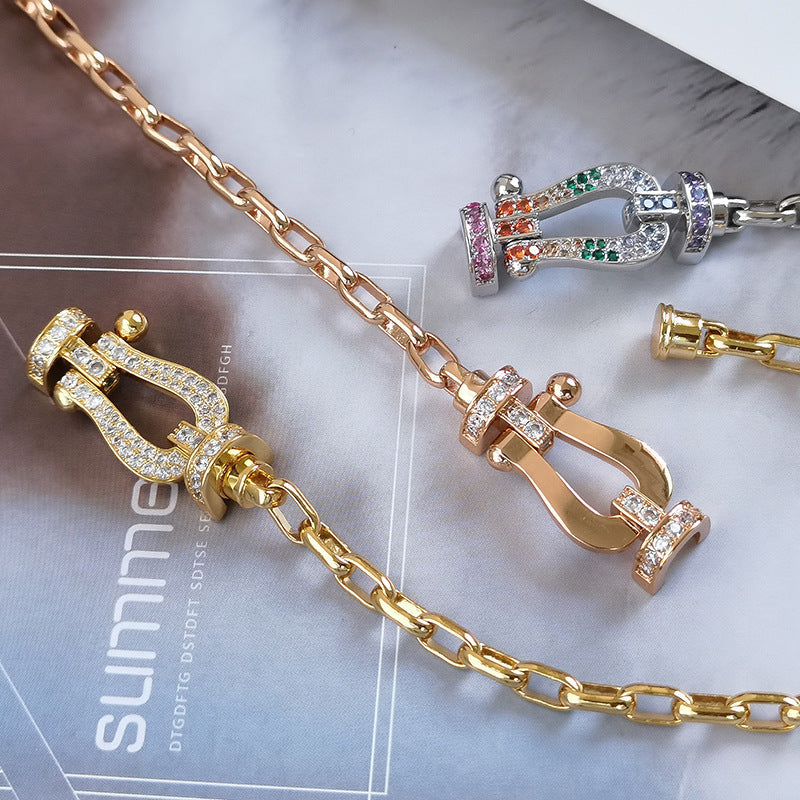 ¡®Jewelicorn¡¯FORCE LARGE HORSESHOE CLASP  METAL BRACELET