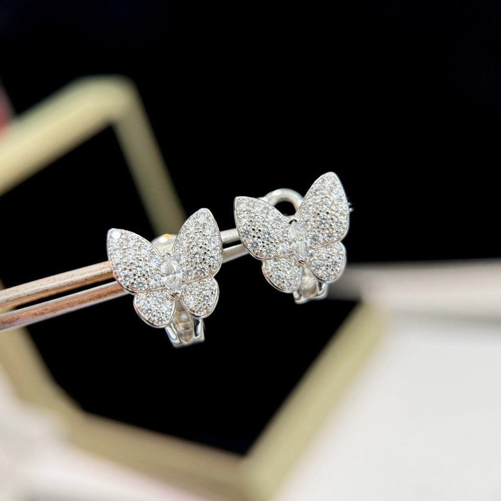 ¡®Jewelicorn¡¯BUTTERFLY ALL DIAMOND EARRINGS