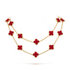 ¡®Jewelicorn¡¯CLOVER 20 MOTIFS CARNELIAN NECKLACE