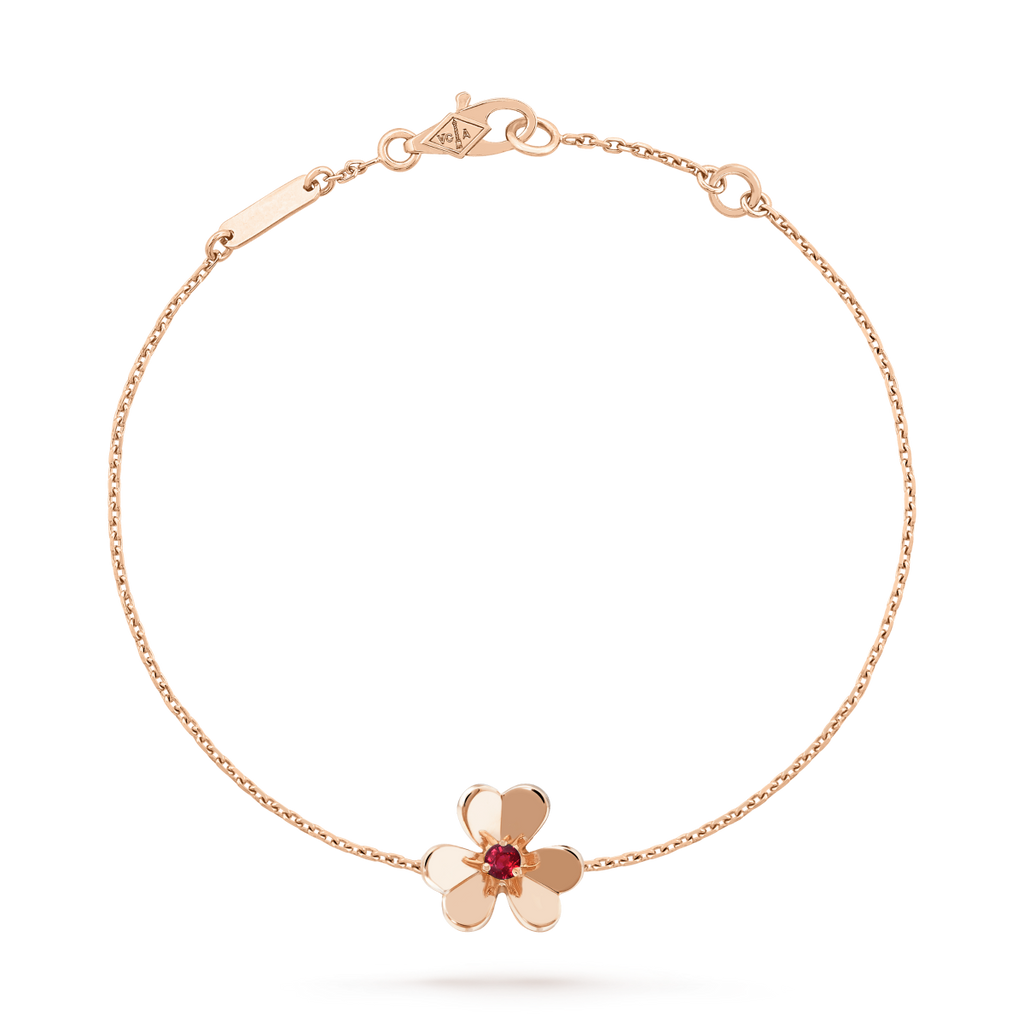 ¡®Jewelicorn¡¯FRIVOLE GOLD FLOWER PINK MALACHITE BRACELET