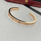 ¡®Jewelicorn¡¯LOVE BRACELET 6.1MM 1 DIAMOND OPEN CUFF