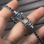 ¡®Jewelicorn¡¯FORCE  LARGE HORSESHOE FULL DIAMOND TENNIS BRACELET