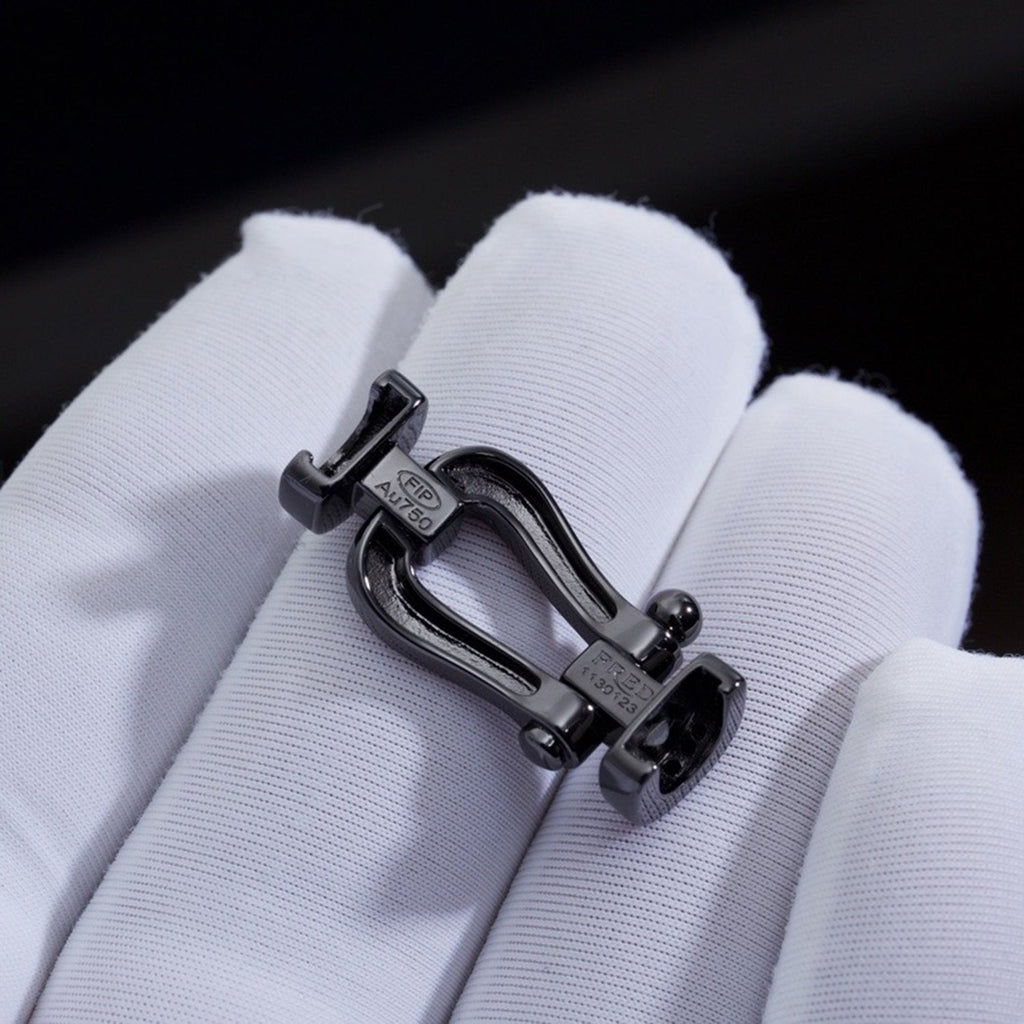 ¡®Jewelicorn¡¯FORCE LARGE SERIES HORSESHOE BLACK SAMURAI BRACELET