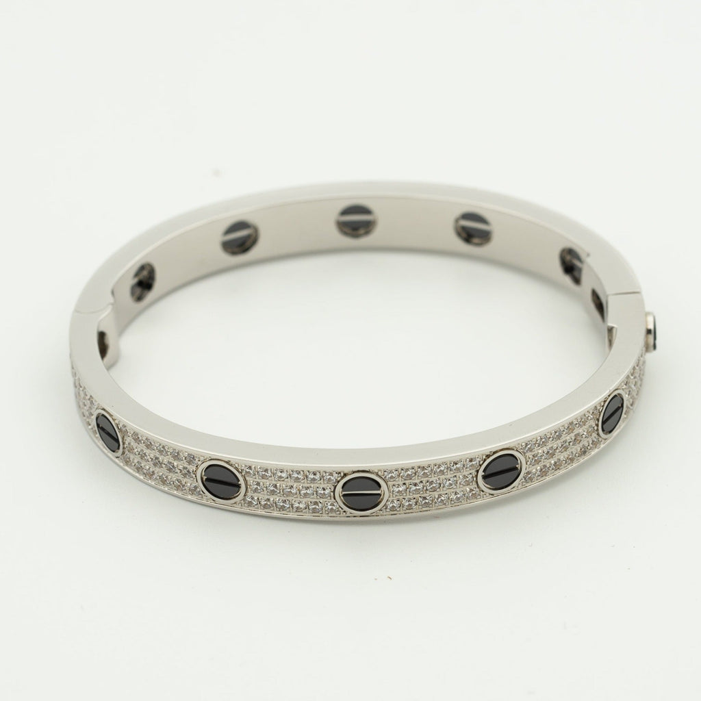 ¡®Jewelicorn¡¯LOVE BRACELET 6.1MM DIAMOND-PAVED CERAMIC